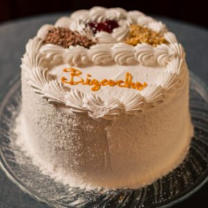 Torta Bizcochuelo Manjar, Mermelada Frambuesa