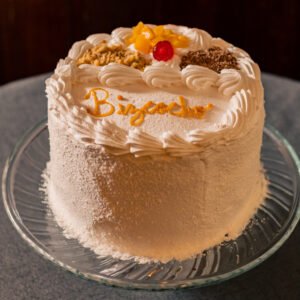 Torta Bizcochuelo Manjar Crema Durazno